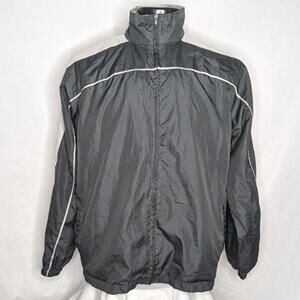 Athletic Works Men's Windbreaker Jacket Large Gray Full Zip